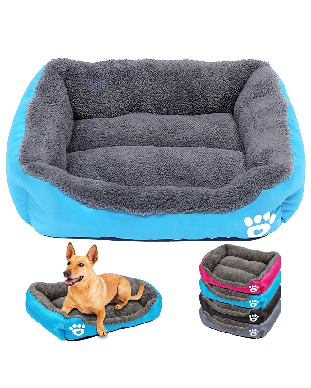 Dog Bed Small Dog House Warm Fleece Pet Sofa Kennel Nest Puppy Cat Beds Mat For Small Medium Dogs Chihuahua front-0