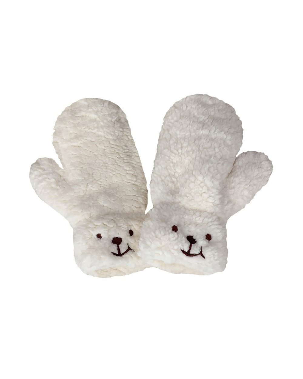 Cute Winter Women Bear Claw Gloves Plush Warm Soft Anime Cosplay Fingerless Mittens For Girls Outdoor Thicken Hand Guar front-3
