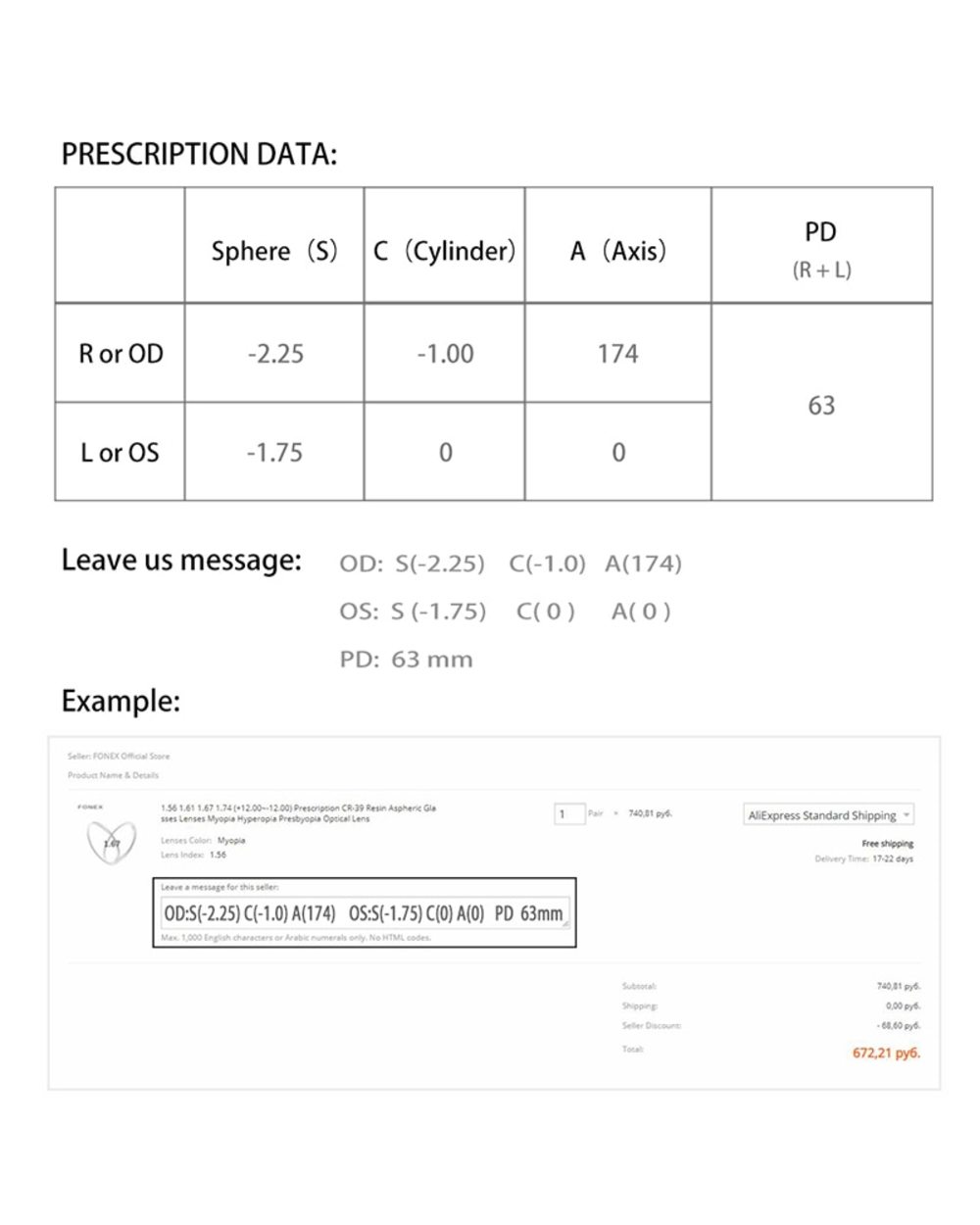 Fonex 1.56 1.61 1.67 Anti Blue Light Prescription Cr-39 Resin Aspheric Glasses Lens Myopia Hyperopia Presbyopia front-1
