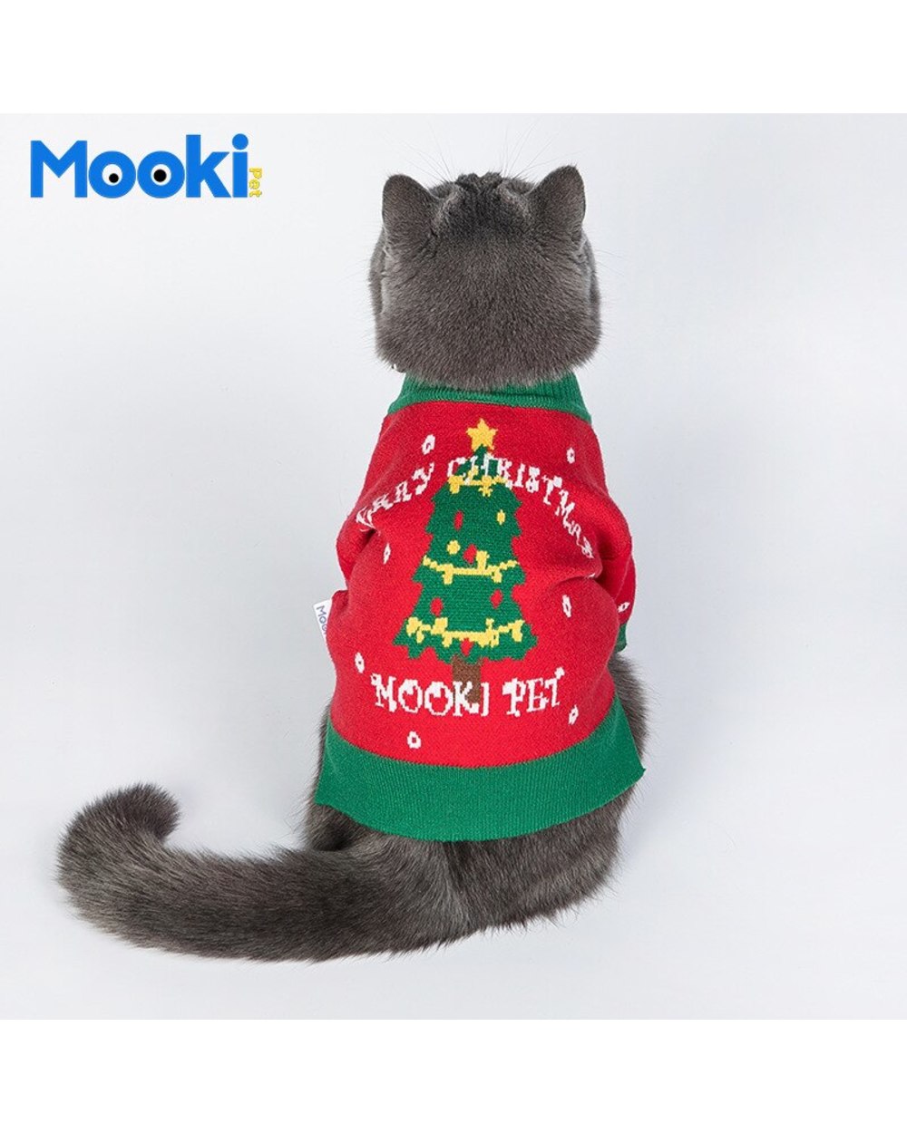 Pets Clothes Cats Clothes Halloween Sweater Pet Coat Red Dog Clothes New Year Clothes Cat Dog Sweate Christmas front-3