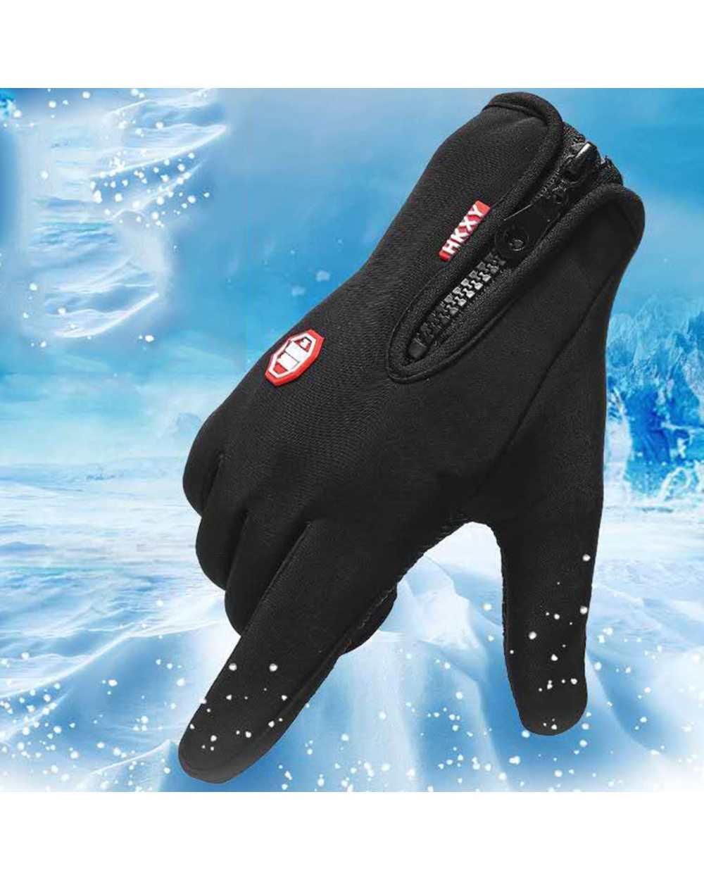 Winter Cycling Gloves Bicycle Warm Gloves Waterproof Outdoor Bike Skiing Hiking Motorcycle Riding gloves Touchscreen front-4