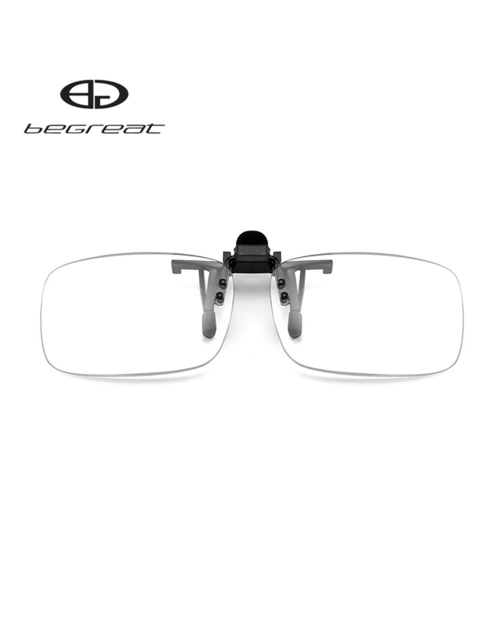 Begreat Clips Lens Flip Up Portable Reading Glasses Magnifier Women Men Rimless Presbyopia Spectacles Lunette Connect front-3