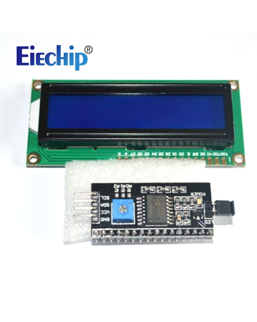 For Arduino Lcd Display Module Lcd1602 16X2 Blue /Yellow Green Screen Character Display Module 5V With Pcf8574 Iic I2c front-0