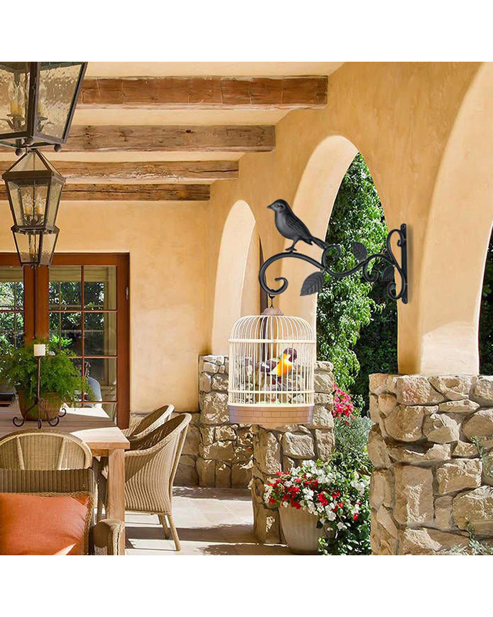 Practical N Plant Basket Simulation Animal Shape Wall-Mounted Flower Pot Holder Outdoor Wall Patio Decoration front-1
