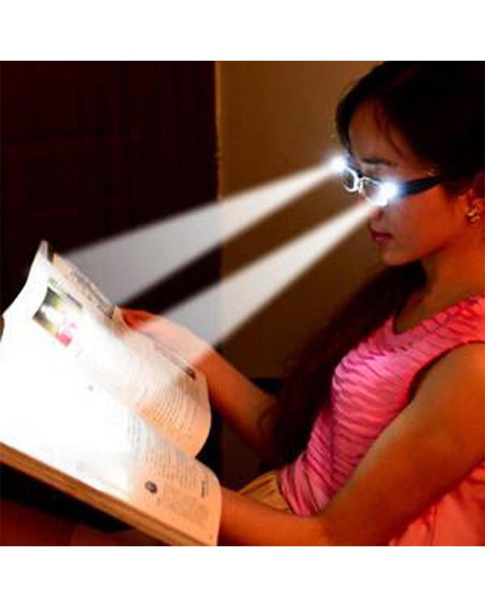 Unisex Multi Strength Reading Glasses With Led Unisex Eyeglasses Spectacle Diopter Magnifier Light Up Night Presbyopic front-1