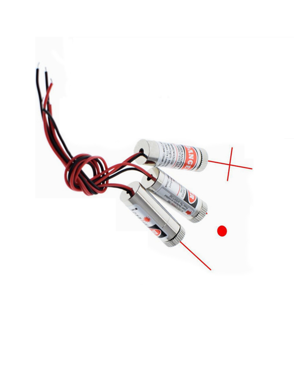 High Quality Red Line Laser Module 5Mw 650Nm Focus Adjustable Laser Head 5V Industrial Grade P0.05 front-0
