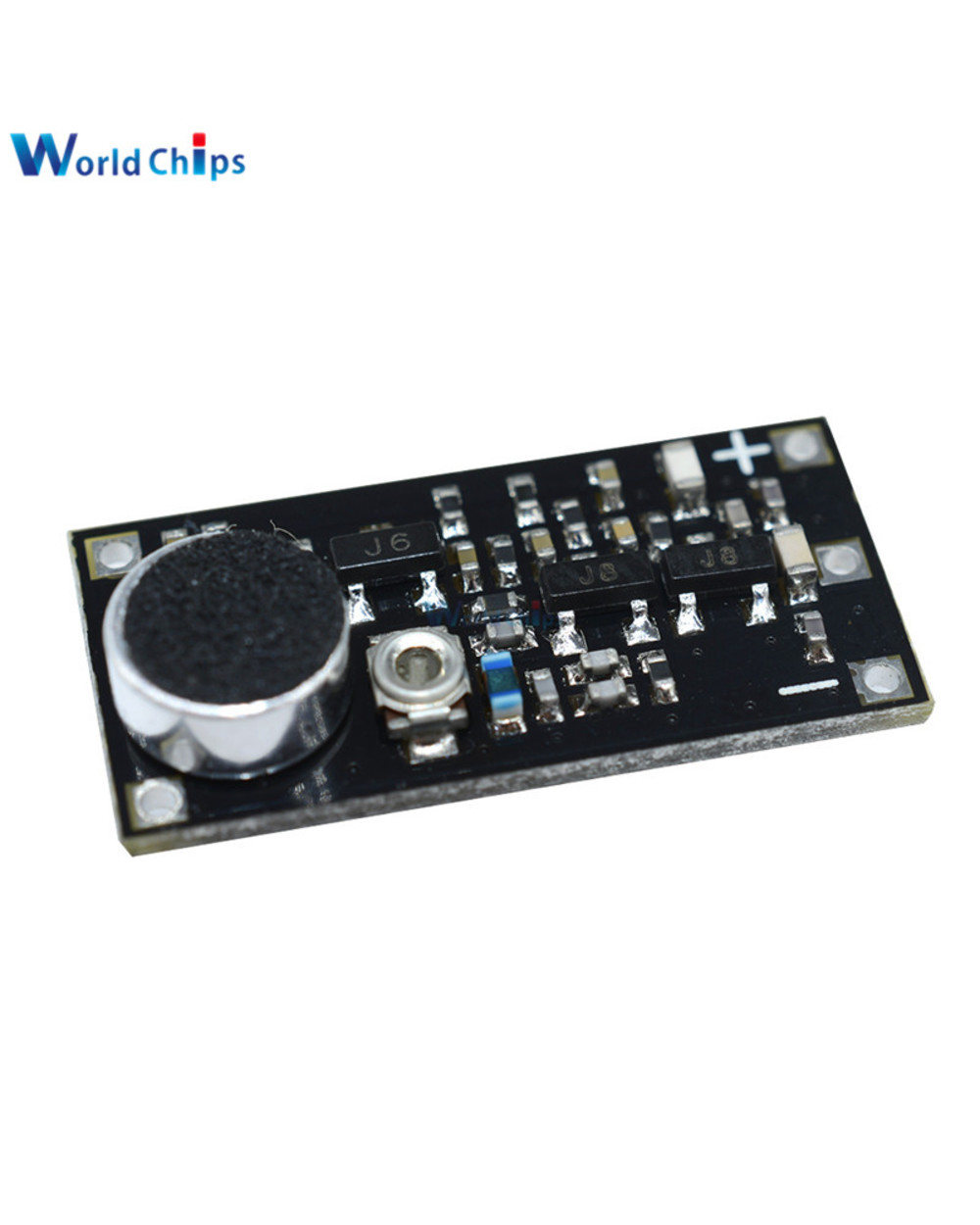 Fm Transmitter Wireless Microphone Surveillance Frequency Board Module For Arduino Adjustable Capacitor 88-115Mhz 80-11 front-2