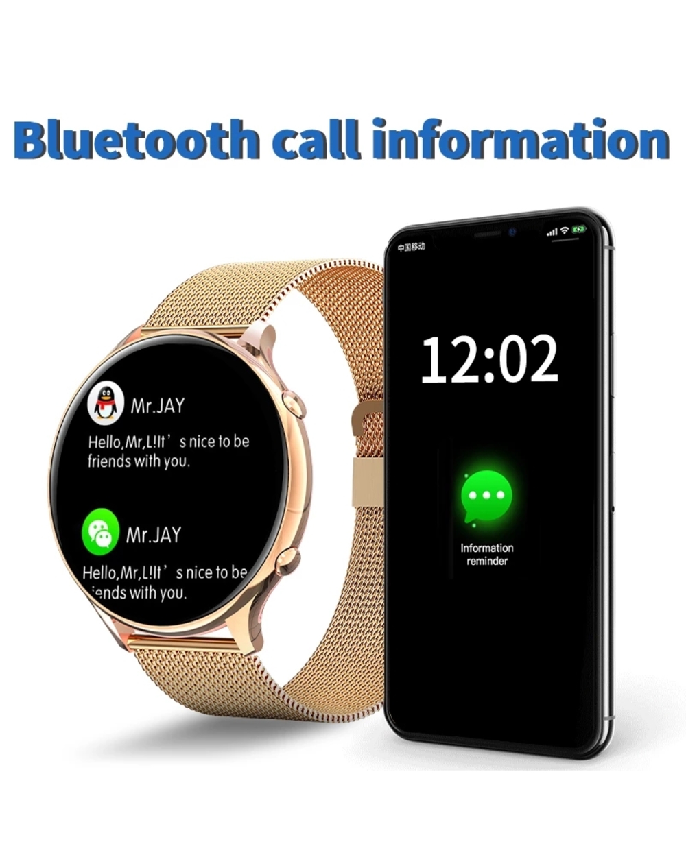 Lige Smart Watch Fitness Waterproof Ladies Watch Sport For Women Monitor Bracelets Men Smartband Girls 2022 Fashion Clo front-2