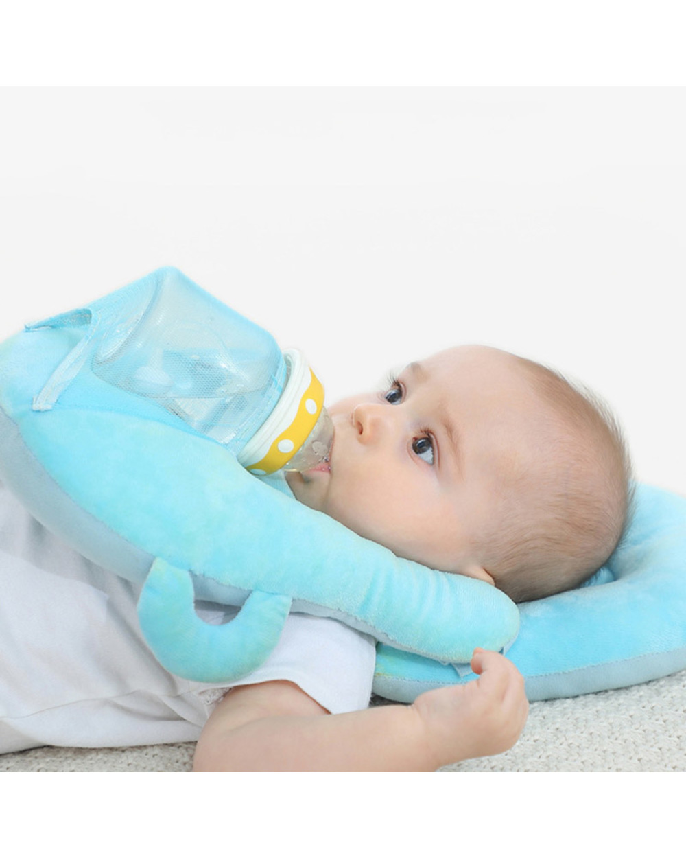 1Pcs Removable 2 In 1Baby Fixed Brace Feeding Pillow Detachable Anti-Spit Head Protection Pillows Infant Care front-2