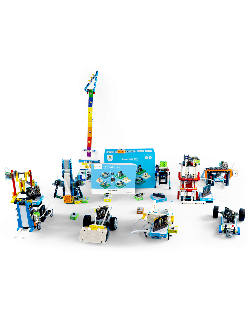 Crowbits Inventor Kit For Micro: Bit Programming Stem Educational Tool Diy Learning Kit Building Blocks Toy For Kids Gi front-0