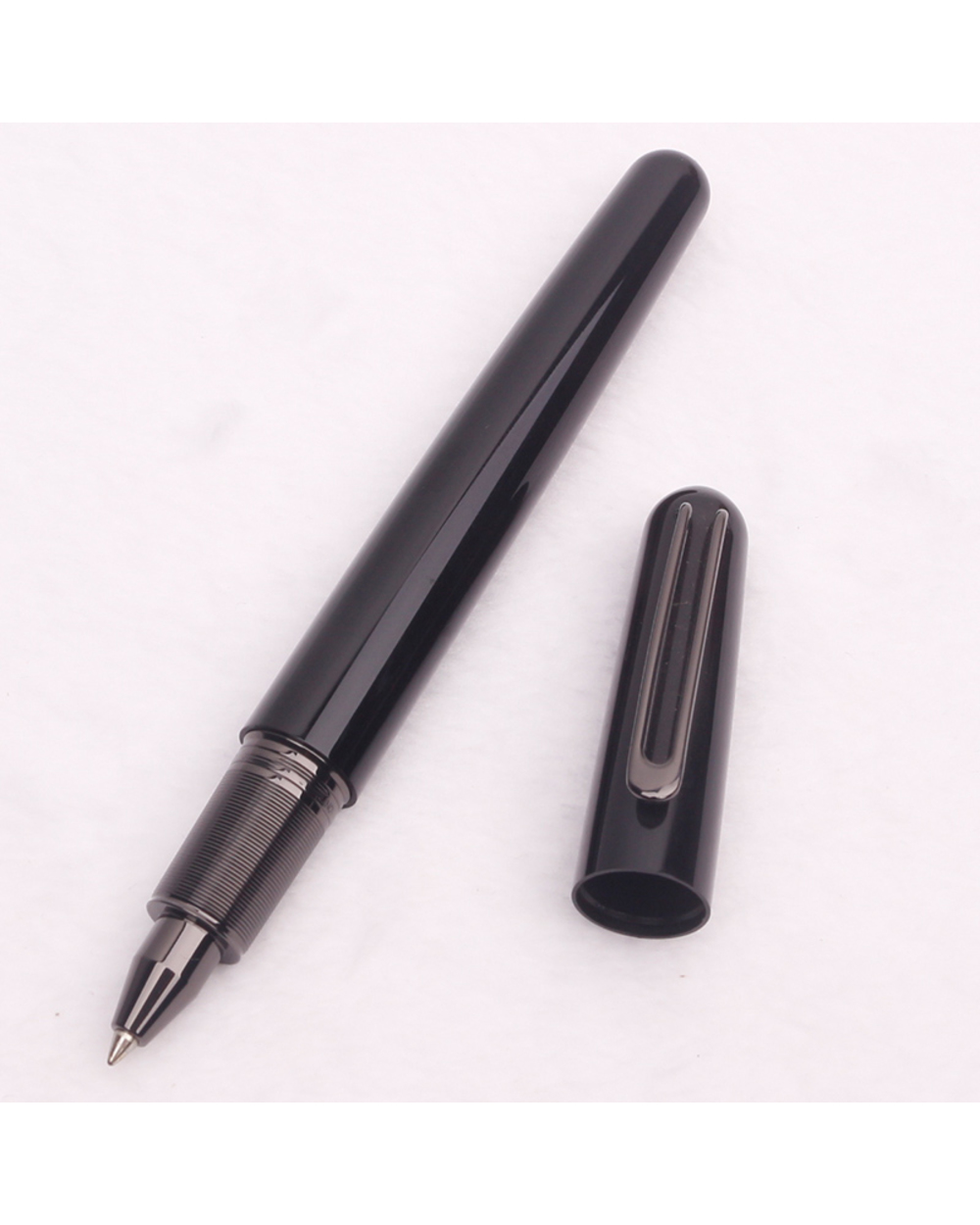 Mb Black Resin Monte M Roller Ball Pen Luxury Ballpen Capless Gel Pens High End Blance Fountain Pens Stationery front-2