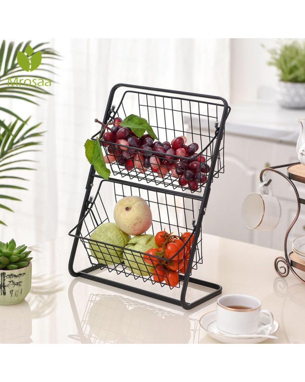 Iron Storage Shelf Rack Organizer front-0