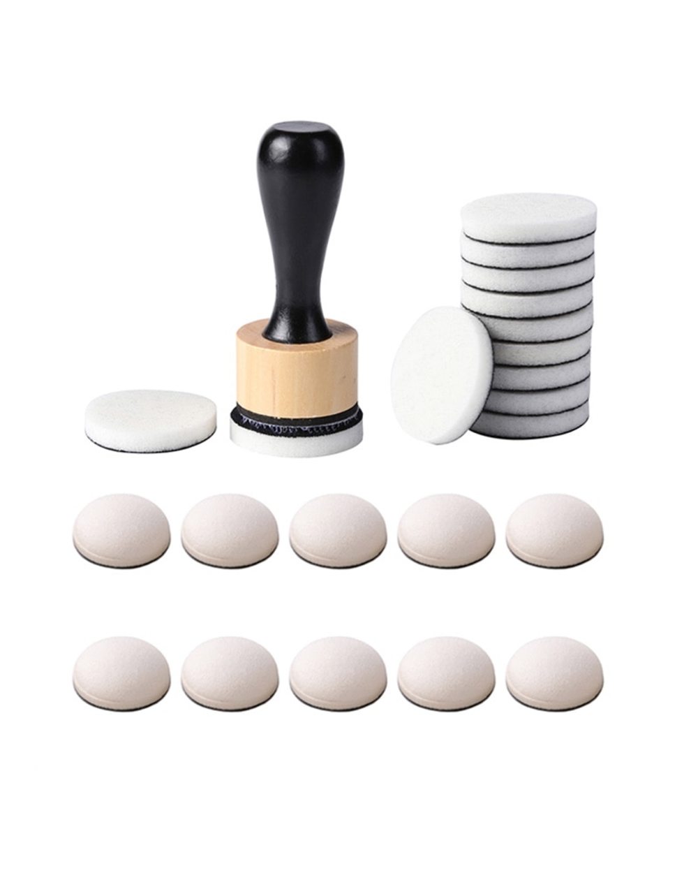 Flat Domed Foam Refills Replacement Applicators Mini Ink Blending Tool for Scrapbooking front-0