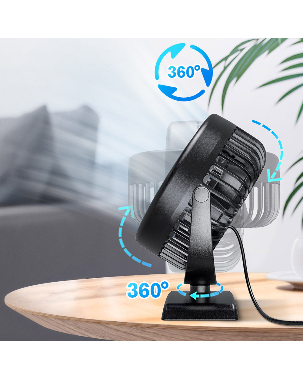 Portable Fan Mini Cooling USB Desk Fan front-0