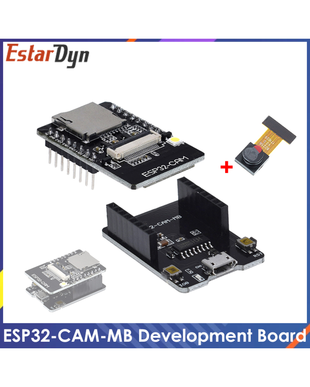 Esp32-Cam-Mb Wifi Esp32 Cam Bluetooth Development Board With Ov2640 Camera Micro Usb To Serial Port Ch340g 4.75V-5.25V front-0
