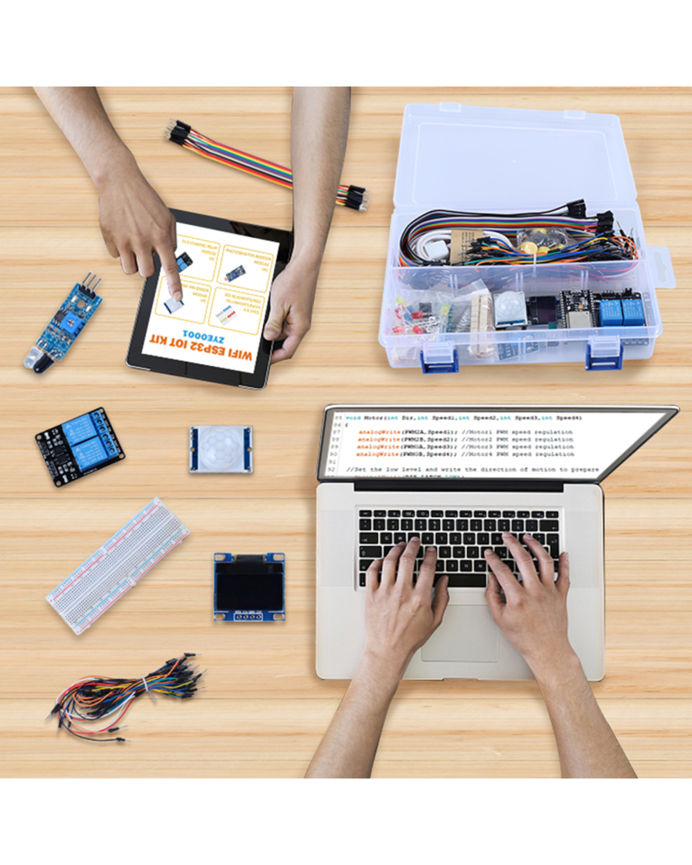 Zhiyitech For Arduino Super Starter Kit Esp32 Esp-32S Wifi Iot Development Board Esp-32 Module For Arduino Upgraded Lea front-2