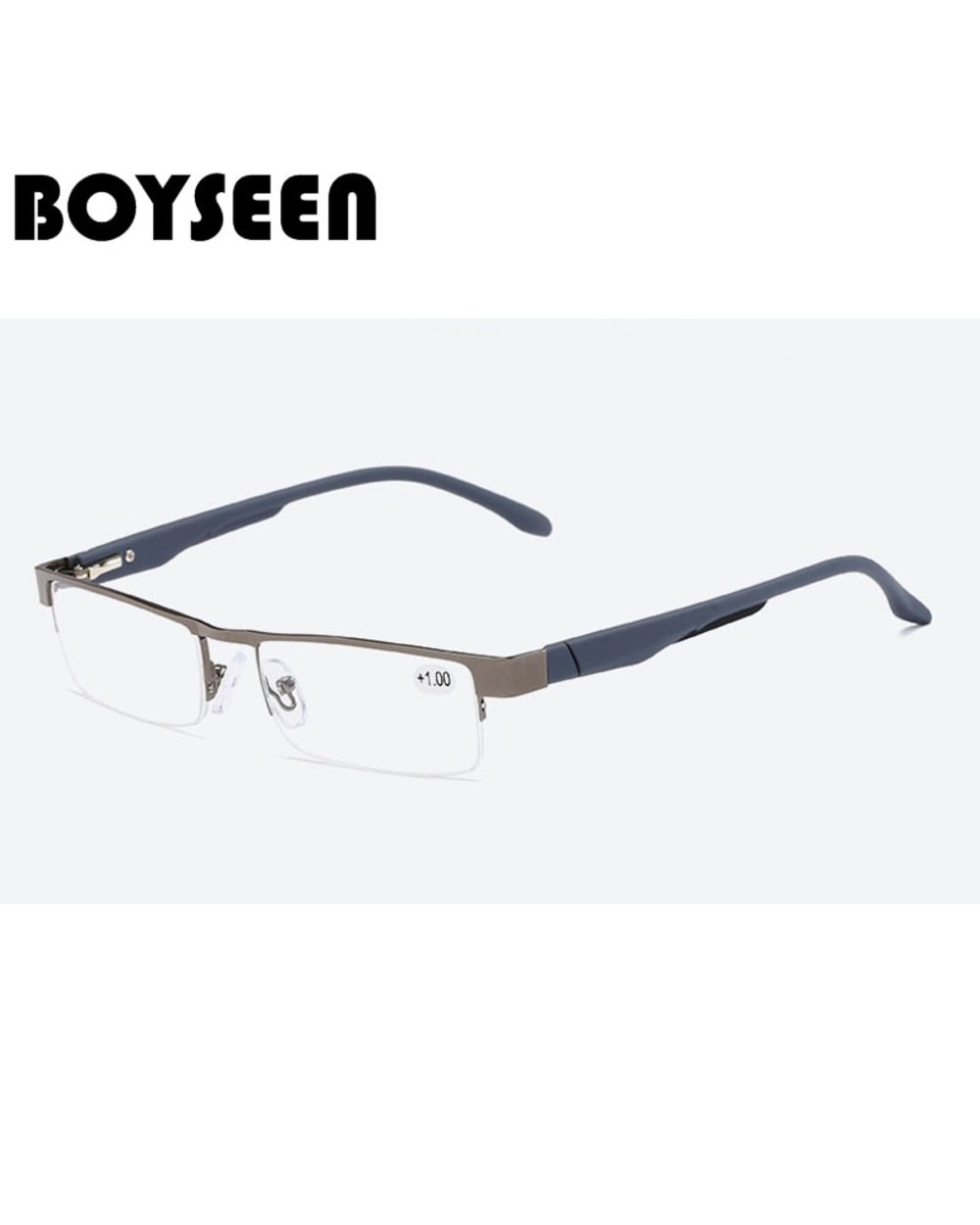 High Quality Men Titanium Alloy Eyeglasses Non Spherical 12 Layer Coated Lenses Reading Glasses+1.0 +1.5 +2.0 +2.5 +3.0 front-2