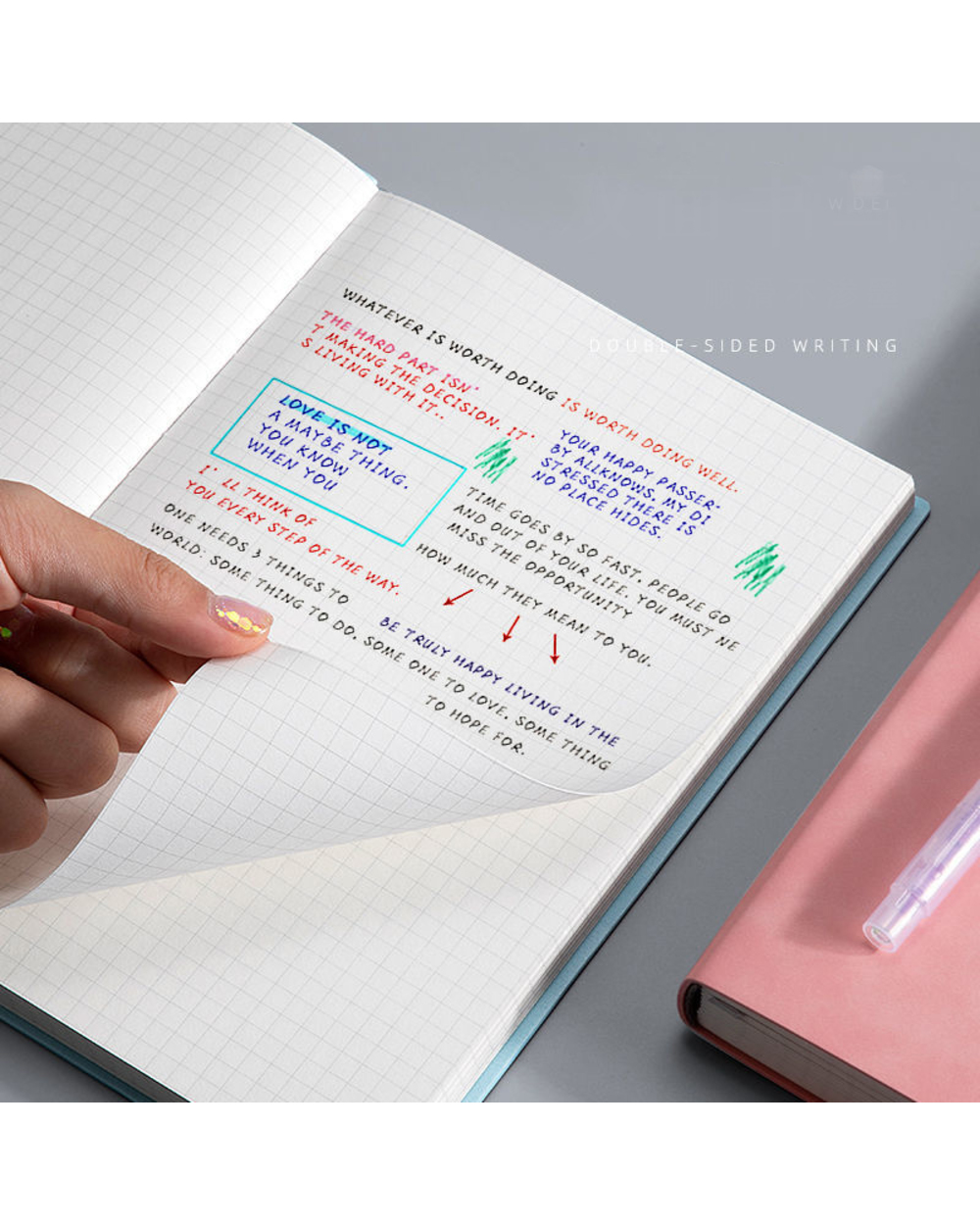 Notebook A5 Thickened Large Business Super Thick Grid Blank Grid Diary Cuaderno Notebooks And Journals Libretas Zeszyt C front-3