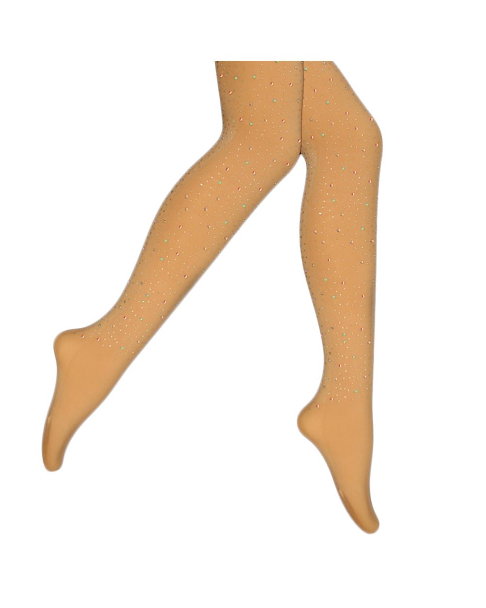 Autumn Sexy Women Rhinestone Diamond Shinny Tights Fishnet Mesh Party Lingerie High Long Stockings Christmas Pantyhose front-3