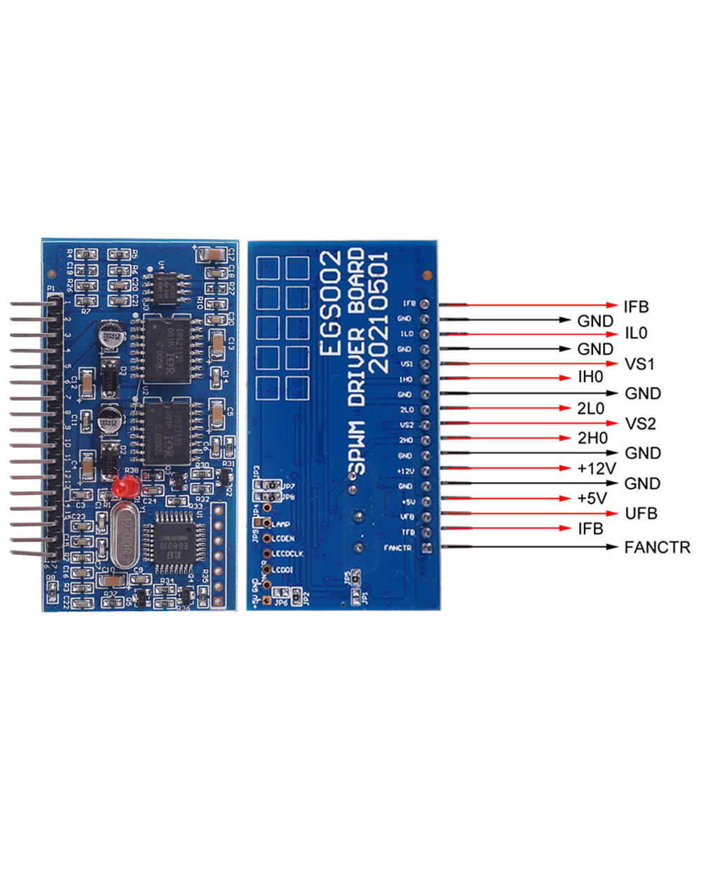 Eg8010 Dc-Dc-Ac Dc-Ac Pure Sine Wave Inverter Driver Board Egs002 + Ir2110 Driver 12Mhz Crystal Oscillator front-0