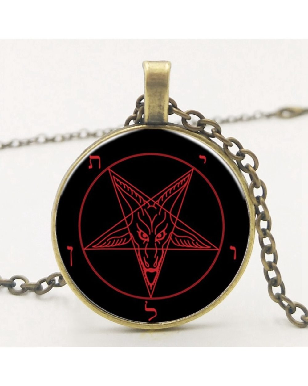 Pentagram Necklace Gothic front-5