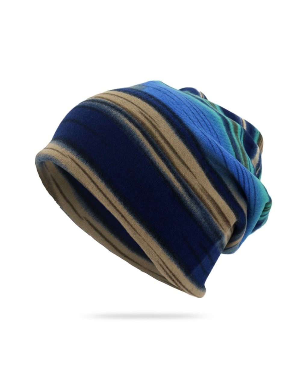 Autumn Winter Beanie Hat Men Womenthin Knitted Hats Skullies Beanies Flannel Warm Bonnet Unisex Multifunction Hedging C front-4