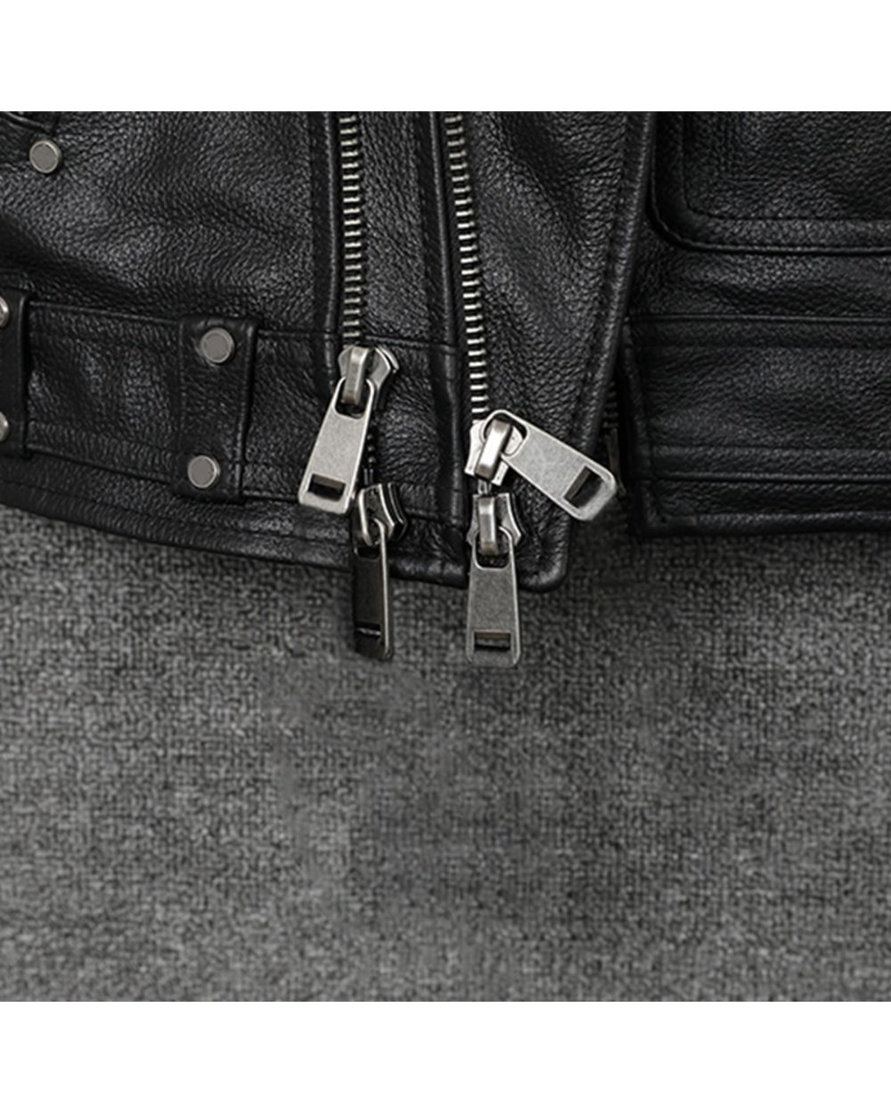 Biker Jacket Ships to: United States, Canada, Australia, United Kingdom, Norway front-5