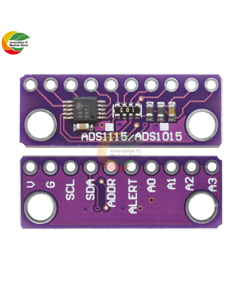Ads1015 Convertidor Analógico A Digital De Precisión De 12 Bits Placa De Desarrollo Adc Módulo Programador Mcu Interfaz front-5