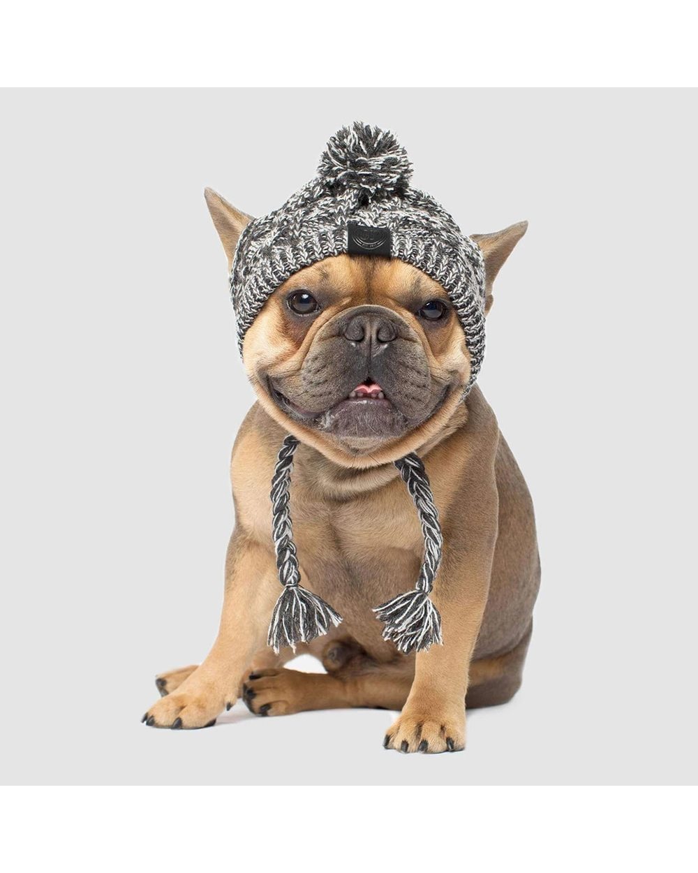 Wool Knitted Dogs Hat Bulldog Puppy Cat front-1