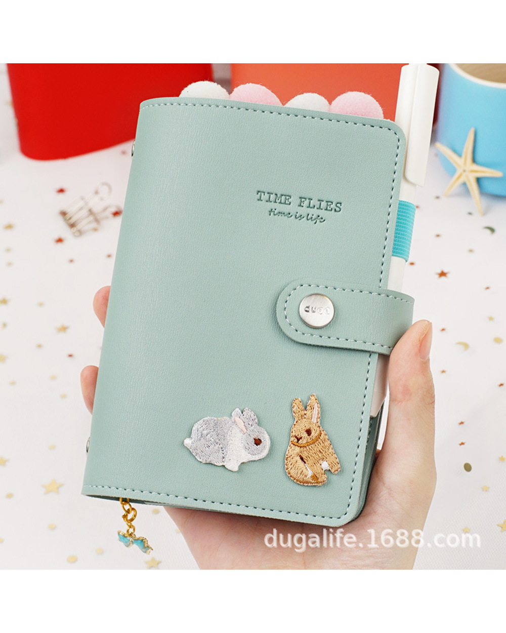 A7 Loose-Leaf Hand Account Notebook Student Notebook Plan Book Pocket Book Planner Notebooks Budget Book Moterm Planner front-3