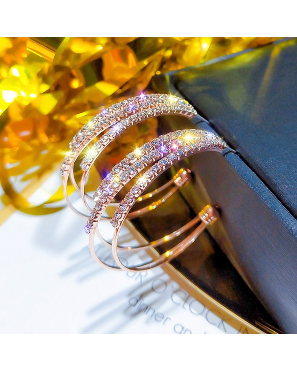 LAST DAY 80% OFF - Shiny Hoop Earrings front-4