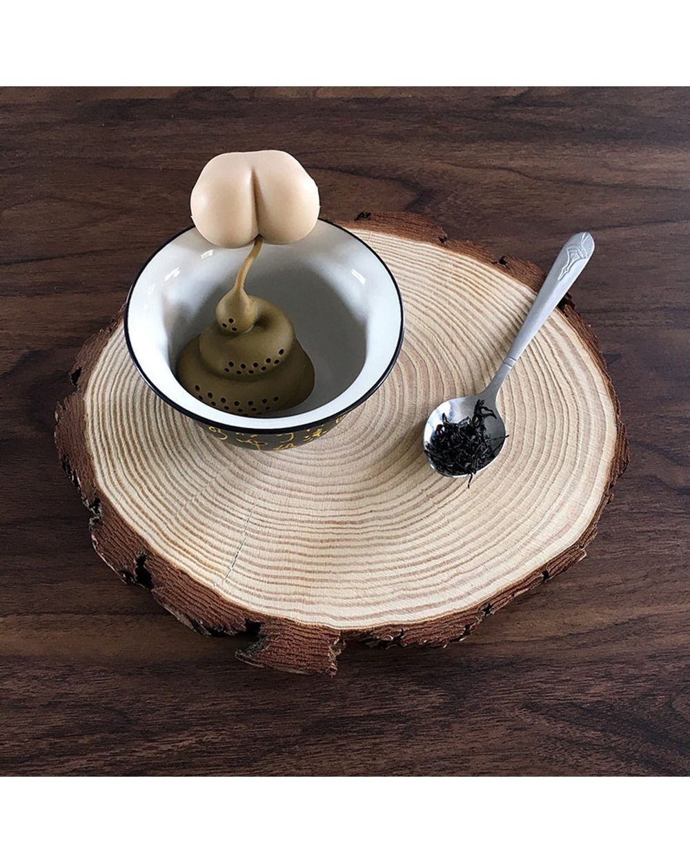 Silicone Poop-shaped Funny Filter Tea Leaf Infuser front-3