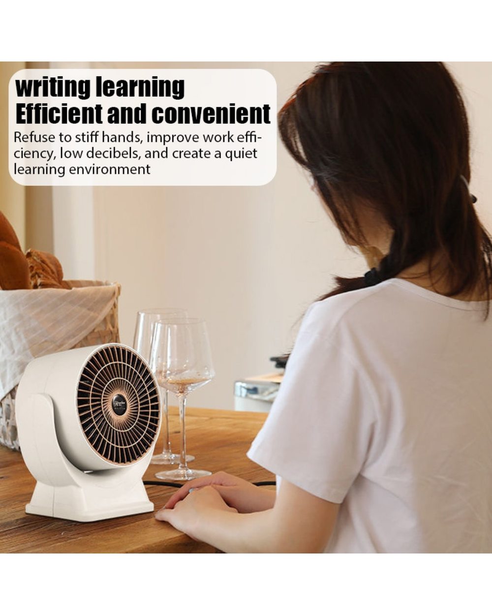 Portable Electric Heater Room Heating Stove Air Circulation Heating Fan Mini Household Office Radiator Warmer Heater Fo front-3