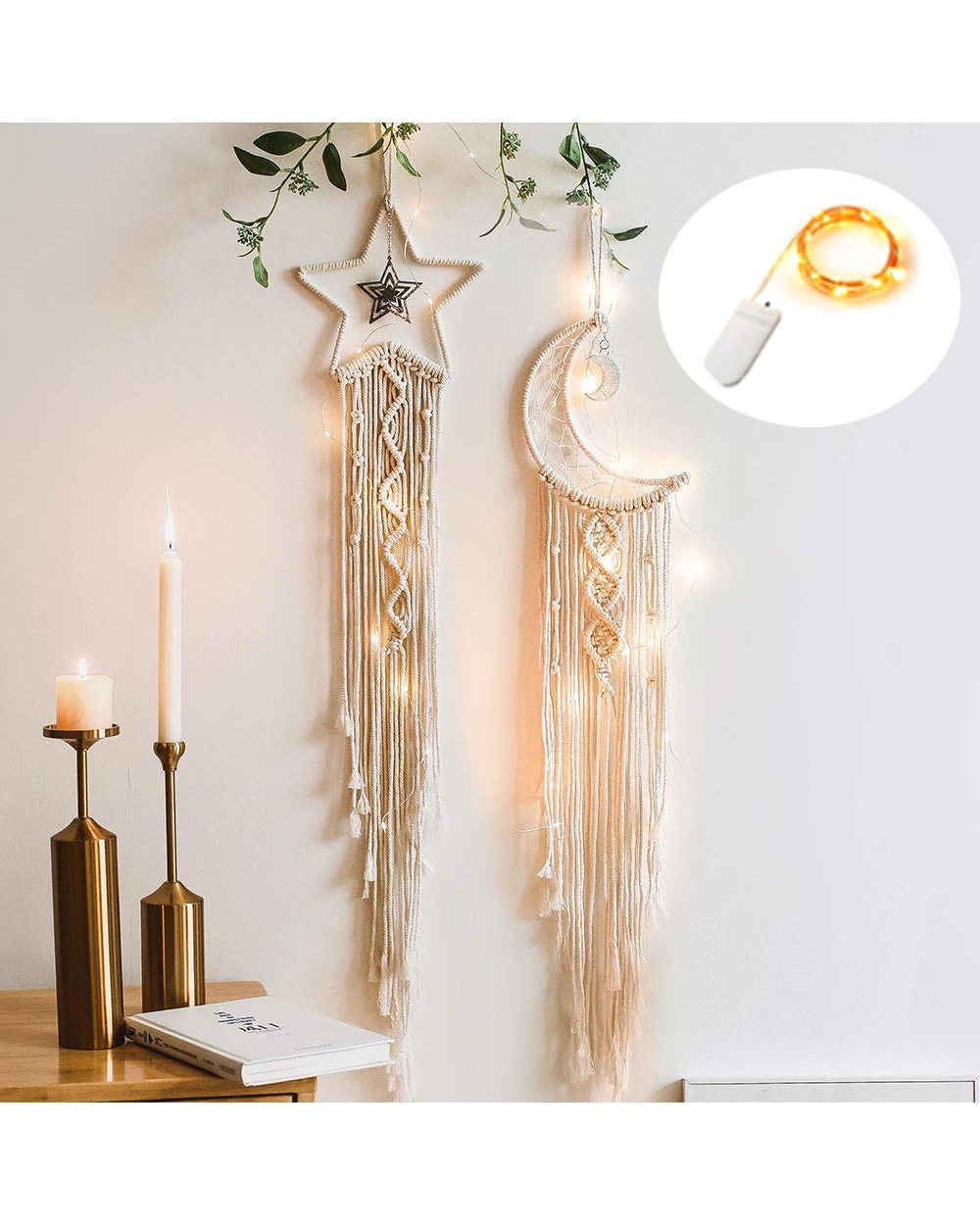 Macrame Wall Hanging Boho Decor Macrame Tapestry Woven Room Decoration Apartment Bedroom Living Room VG06 front-3
