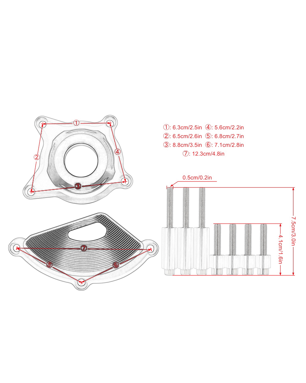 For Z900 Z 900 Z900RS 2017-2022 Motorcycle Aluminum Engine Case Guard Fairing Guard Sliders Crash Pad Cover Protection front-1