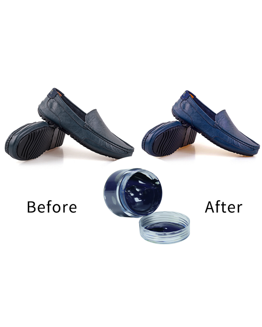 Sapphire Blue Leather Paint Shoe Cream For Leather Sofa Bag Clothing Repair Restoration Color Change front-3