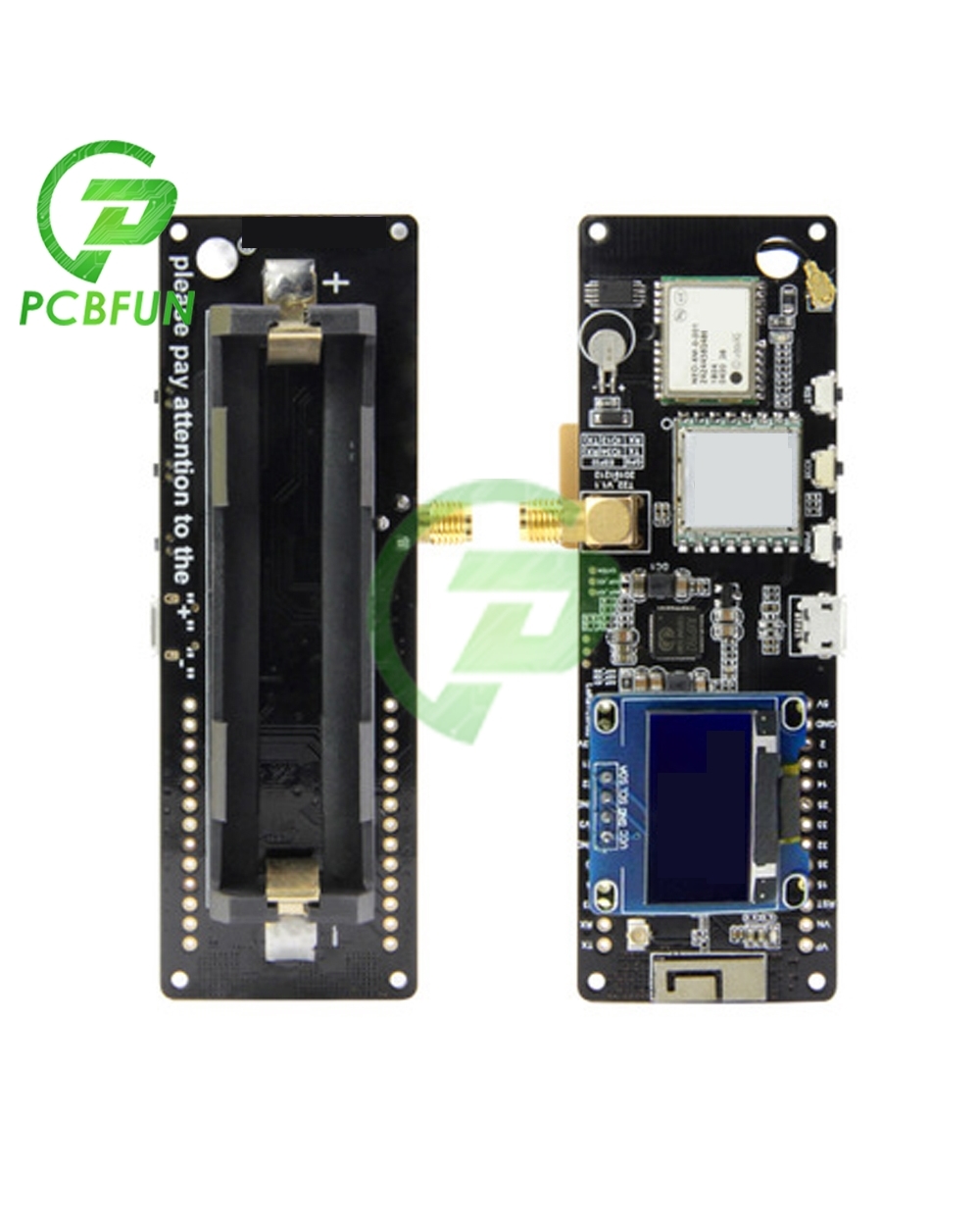 T-Beam Esp32 433/868/915/923Mhz Wifi Wireless Bluetooth Module Esp 32 Gps Neo-6M For Sma Lora 32 18650 Battery Holder W front-2