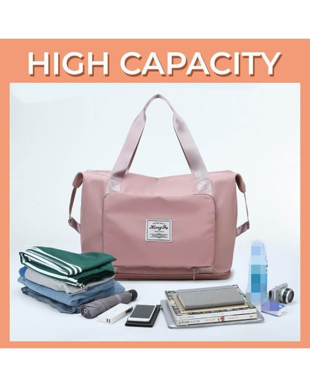 Large Capacity Folding Travel Bag front-4