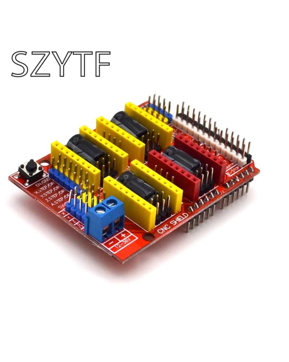 Cnc Shield V3 Engraving Machine 3D Printer+ 4Pcs A4988 Driver Expansion Board For + Uno R3 With Usb Cable front-2