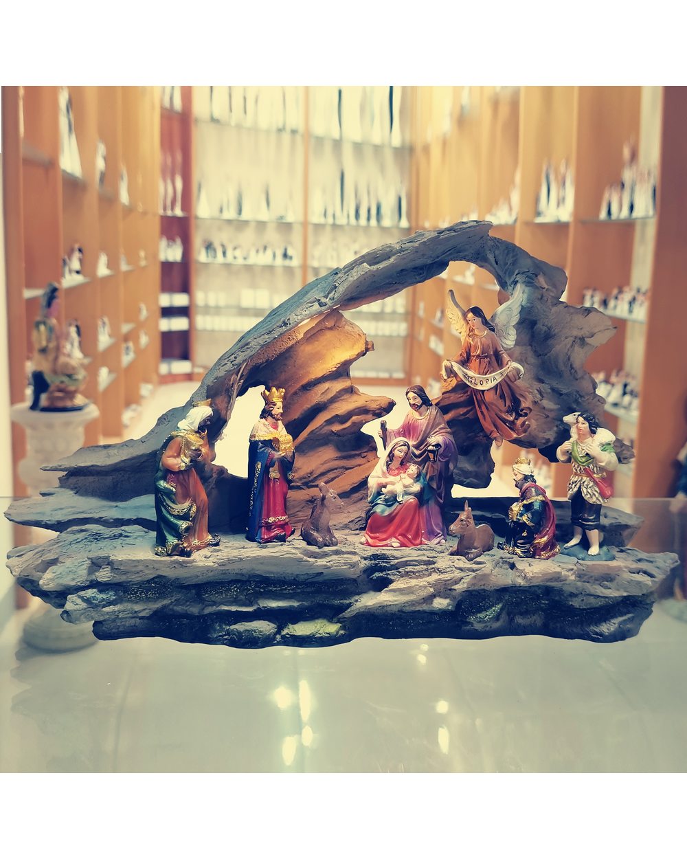 Home Decoration Nativity Scene SET Holy Family Statue Christ Jesus Mary Joseph Figure Catholic Figurine Christmas Gift front-2
