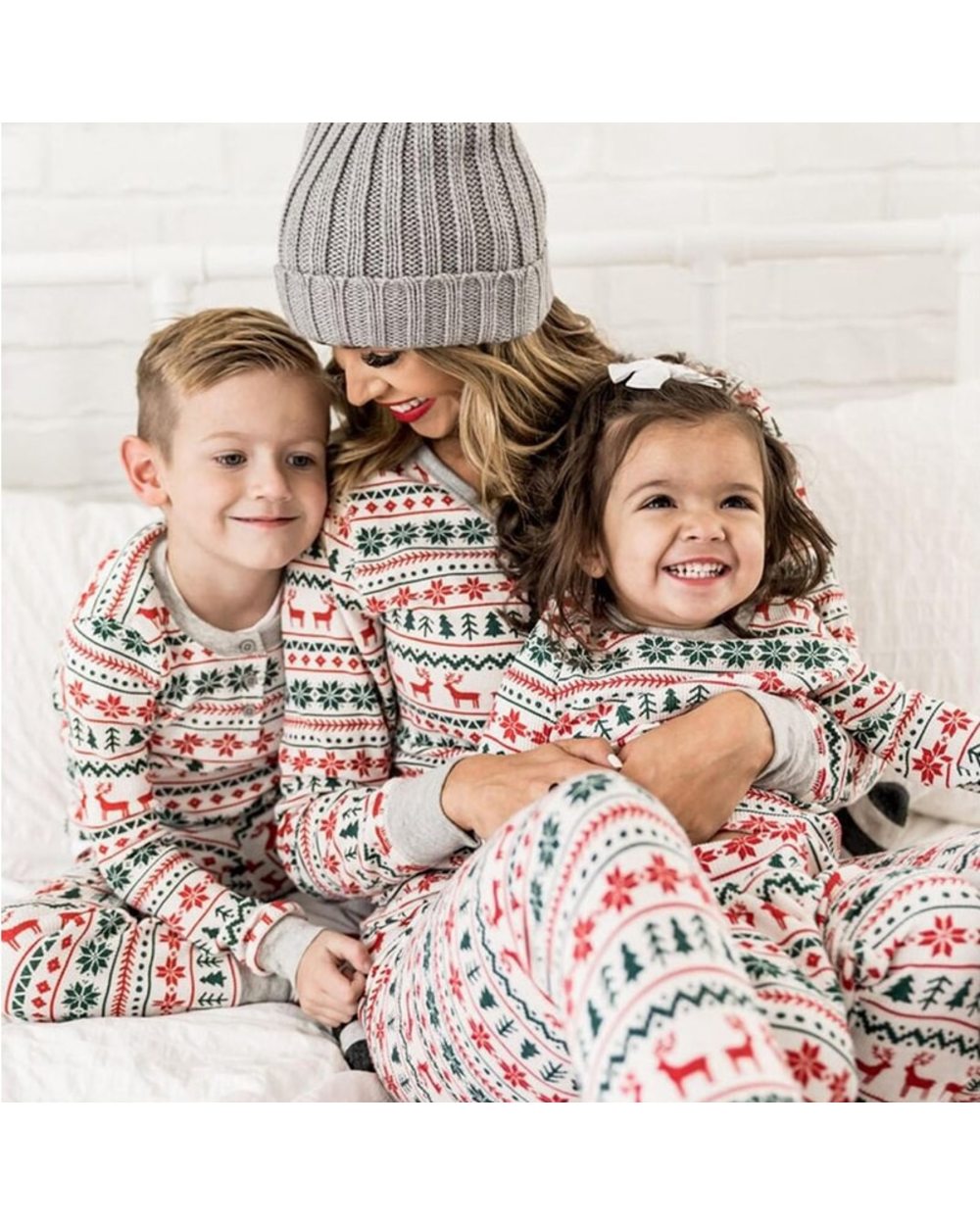 2021 Family Christmas Matching Pajamas Set Xmas Adult Kids Mother And Daughter Father Son Sleepwear Baby Family Look front-3