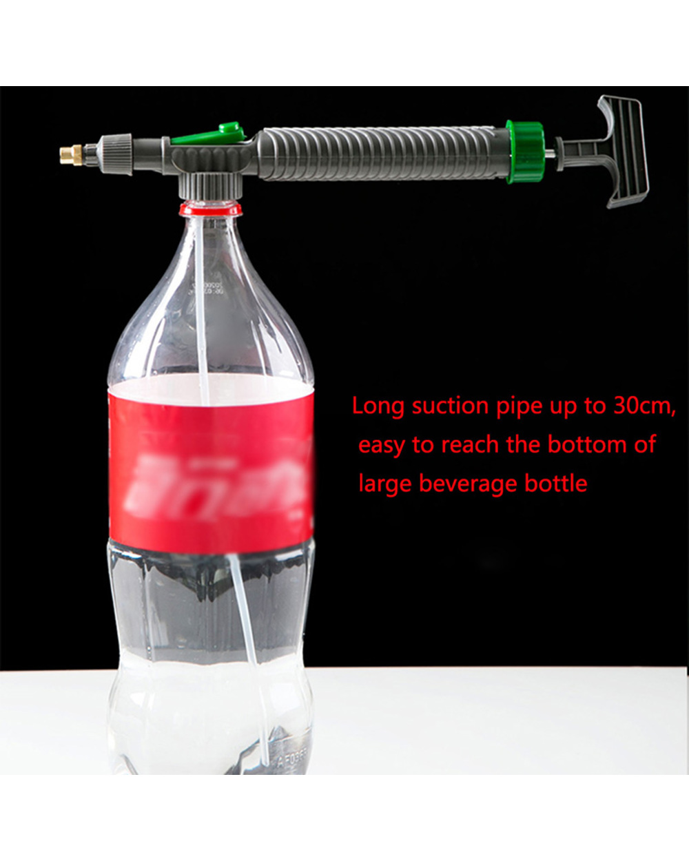 1/3Pcs High Pressure Air Pump Manual Sprayer Adjustable Drink Bottle Spray Head Nozzle Garden Watering Tool Portable Pu front-2