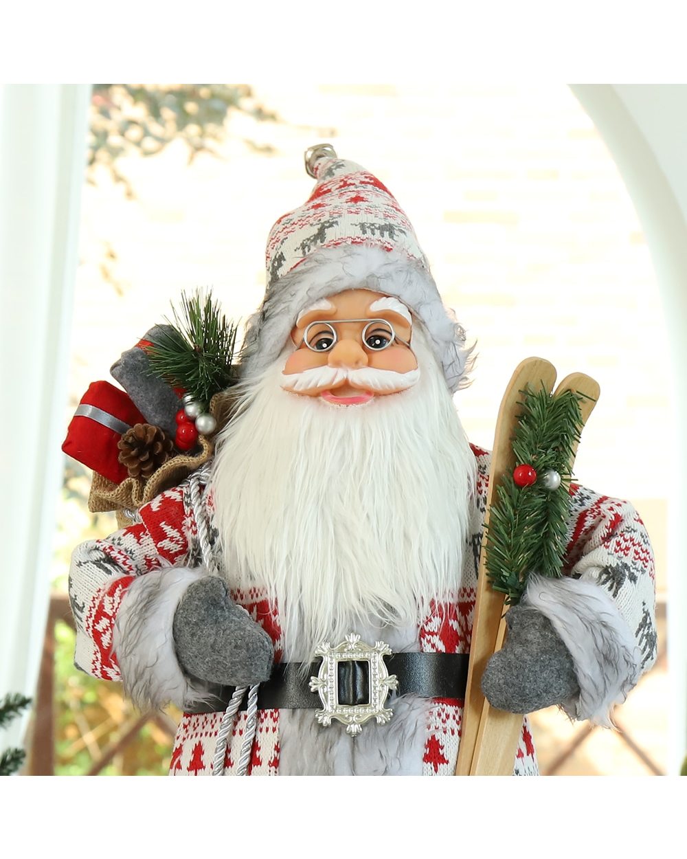 2022 Decoraciones navideñas para el hogar Muñeca de Papá Noel 60/45/30 cm Regalos de año nuevo para niños front-3