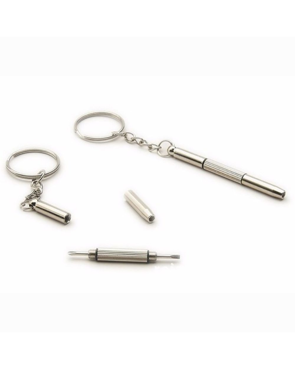 3 In1 Eyeglass Screwdriver Sunglass Spectacles Nut Kit Eyeglass Screwdriver Sunglass Watch Repair Kit With Keychain front-3