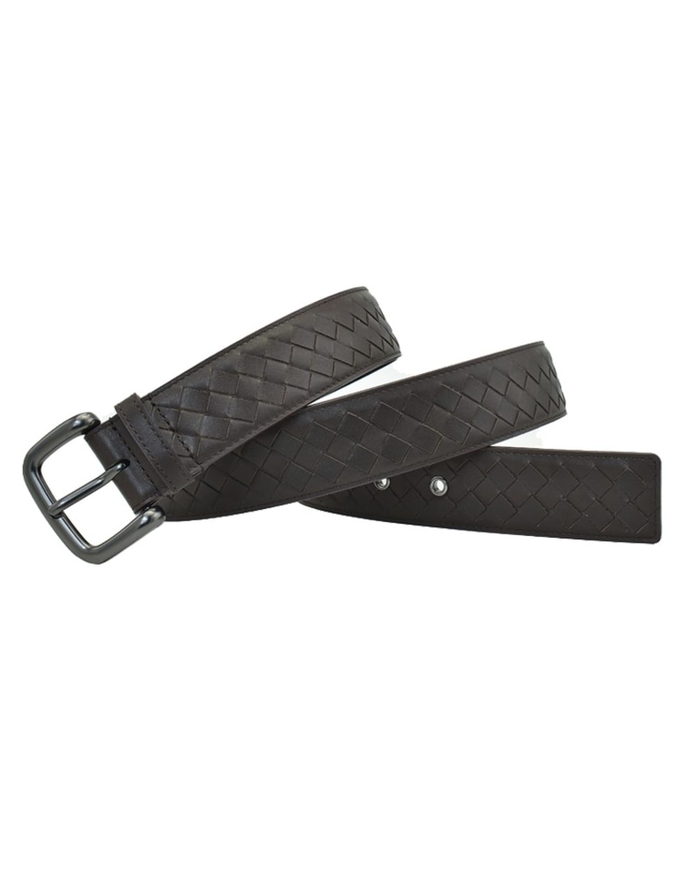Western Hand Brided Black Coffee Blue Leather Pin Buckle Men Belt Fashion Jeans Causal Pants Belt front-4