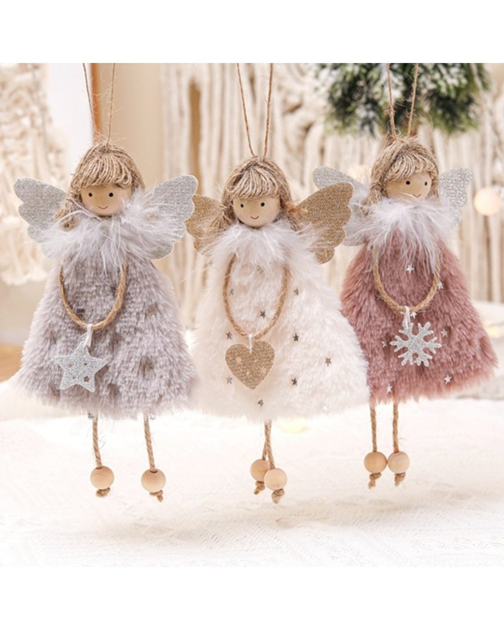 Christmas Tree Pendant Ornaments- 2022 New Year Gifts Christmas Angel Dolls Christmas Decoration front-0