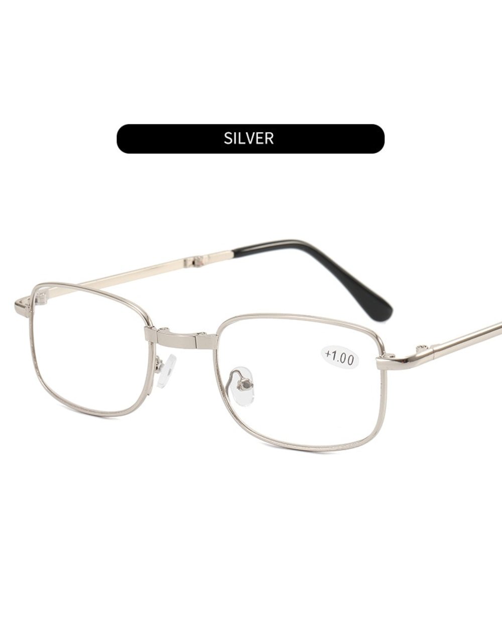 Reading Glasses Men Women Folding Spectacles Spectacles Frame Tr Glasses +1.0 +1.5 +2.0 +2.5 +3.0 +3.5 +4.0 With Leathe front-4