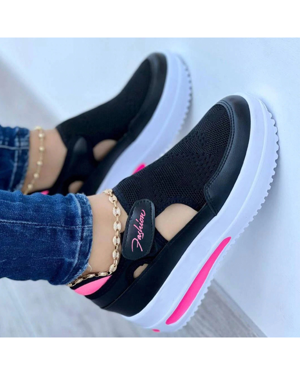 Sneakers Casual Women Shoes Platform Woman Shoes Canvas Female Shoes Fashion Ladies Shoes Sneaker front-3