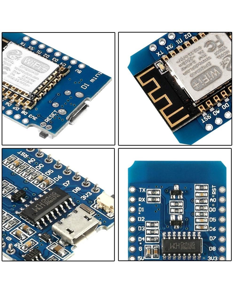 Esp8266 Esp-12 Esp-12F Esp-12E Ch340g Ch340 V2 Usb For Wemos D1 Mini Wifi Development Board D1 Mini Nodemcu Lua Iot Boa front-0