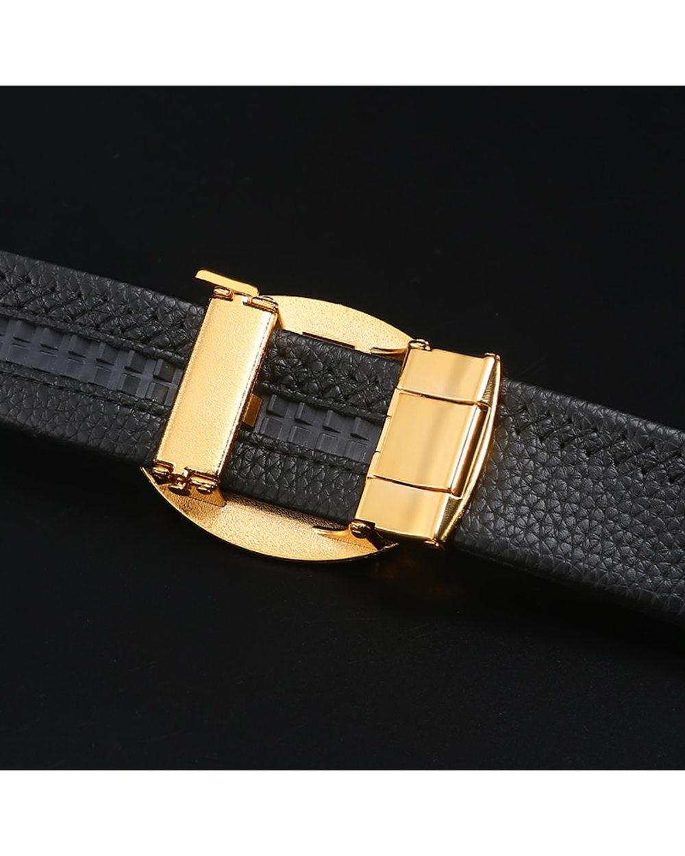 2021 New Style Male Fashion Belt Dollar Cow Rhinestone Buckle Imitation Leather Strap Belt For Man Jeans front-5